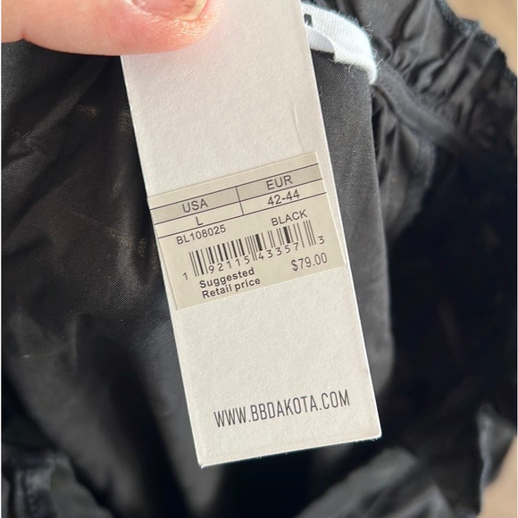 NWT BB Dakota by Steve Madden Ruston Textured Long Sleeve Shift Minidress L - Picture 7 of 8